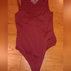 Burgundy Bodysuit